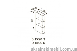 В 20/72 полиці (Кухня Адель Люкс)